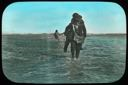 Image of Water In Spring at Cape Sheridan [Bartlett carrying woman]